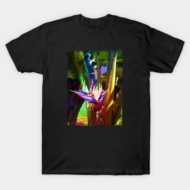 Tropical Flowers T-Shirt by PeggyNovak